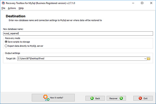 إصلاح قاعدة بيانات MySQL التالفة