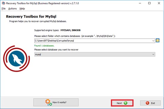 إصلاح MySQL